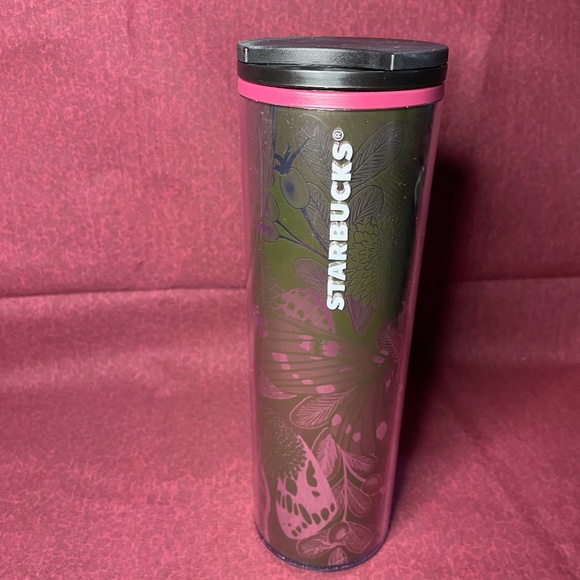 Starbucks Other - Starbucks butterfly floral coffee 16oz travel mug tumbler